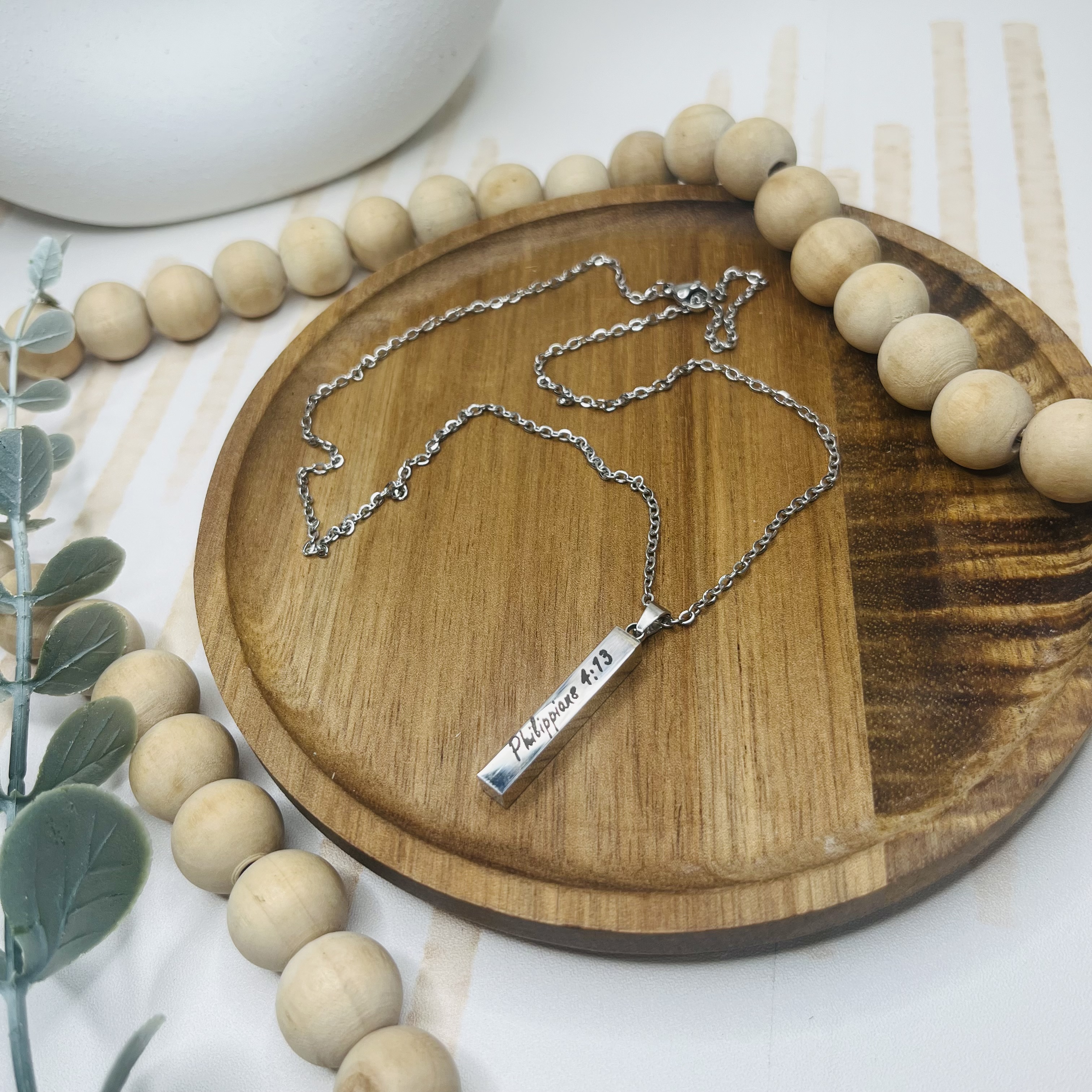 Customizable Stainless Steel Necklace